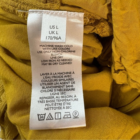 Urban Outfitters Kiari Wide Leg palazzo Jumpsuit Dress yellow Summer Solid H - Picture 11 of 12